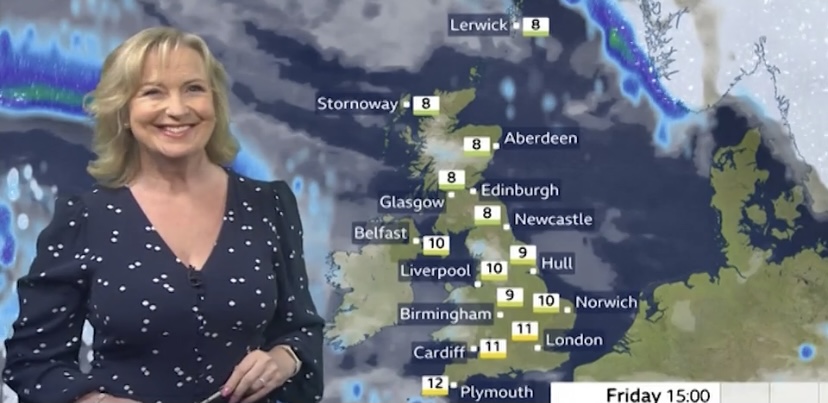 BBC Breakfast’s Sally Nugent apologises to Carol Kirkwood as Jon Kay causes chaos during weather report