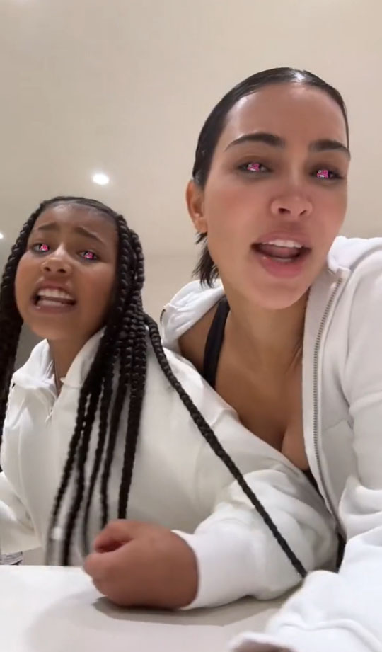 Kardashian fans are stunned after Kim’s daughter North, 9, reveals she’s a fan of famous mom’s nemesis