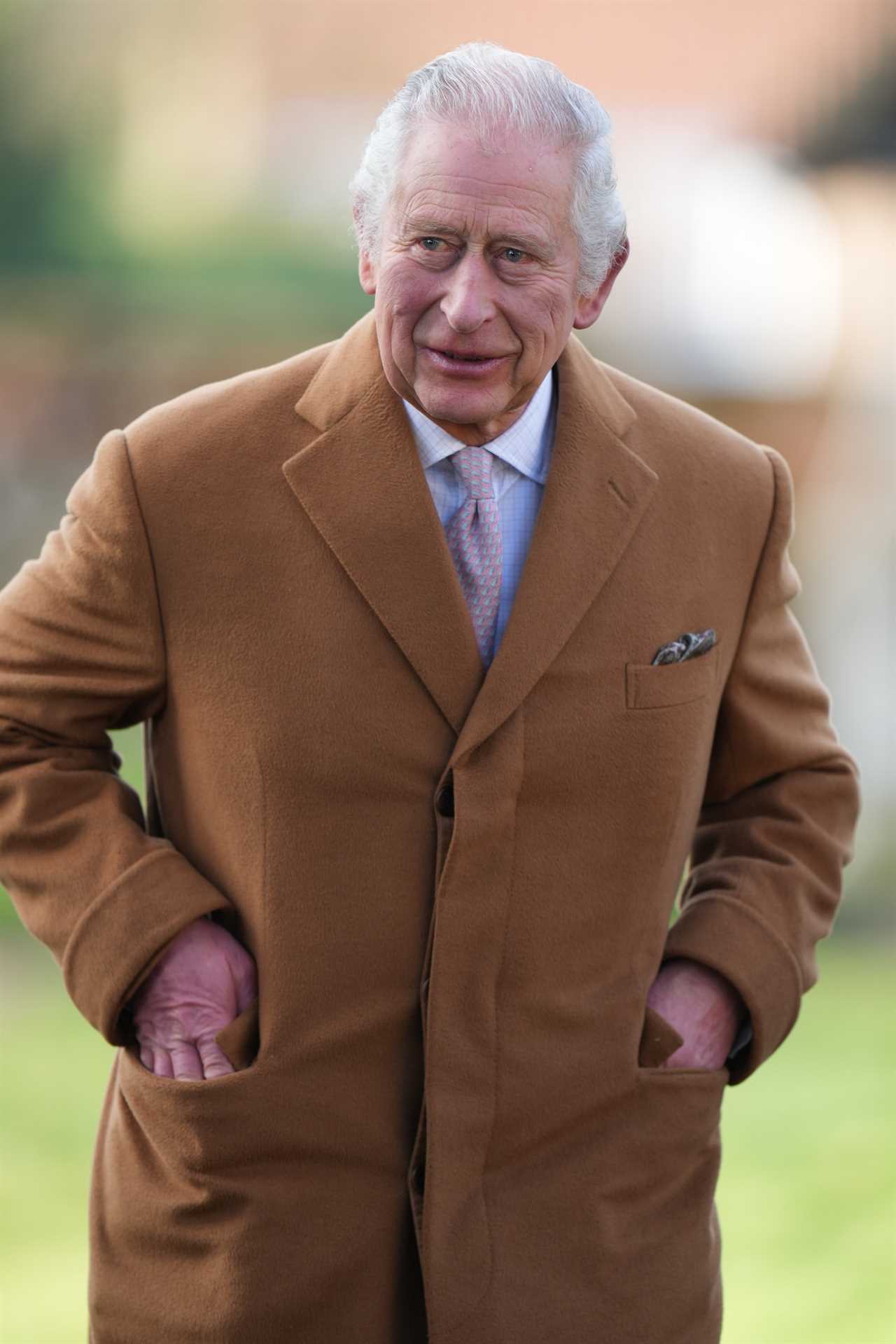 King Charles manages a smile as he heads to church amid son Prince Harry’s bombshell claims against Royals