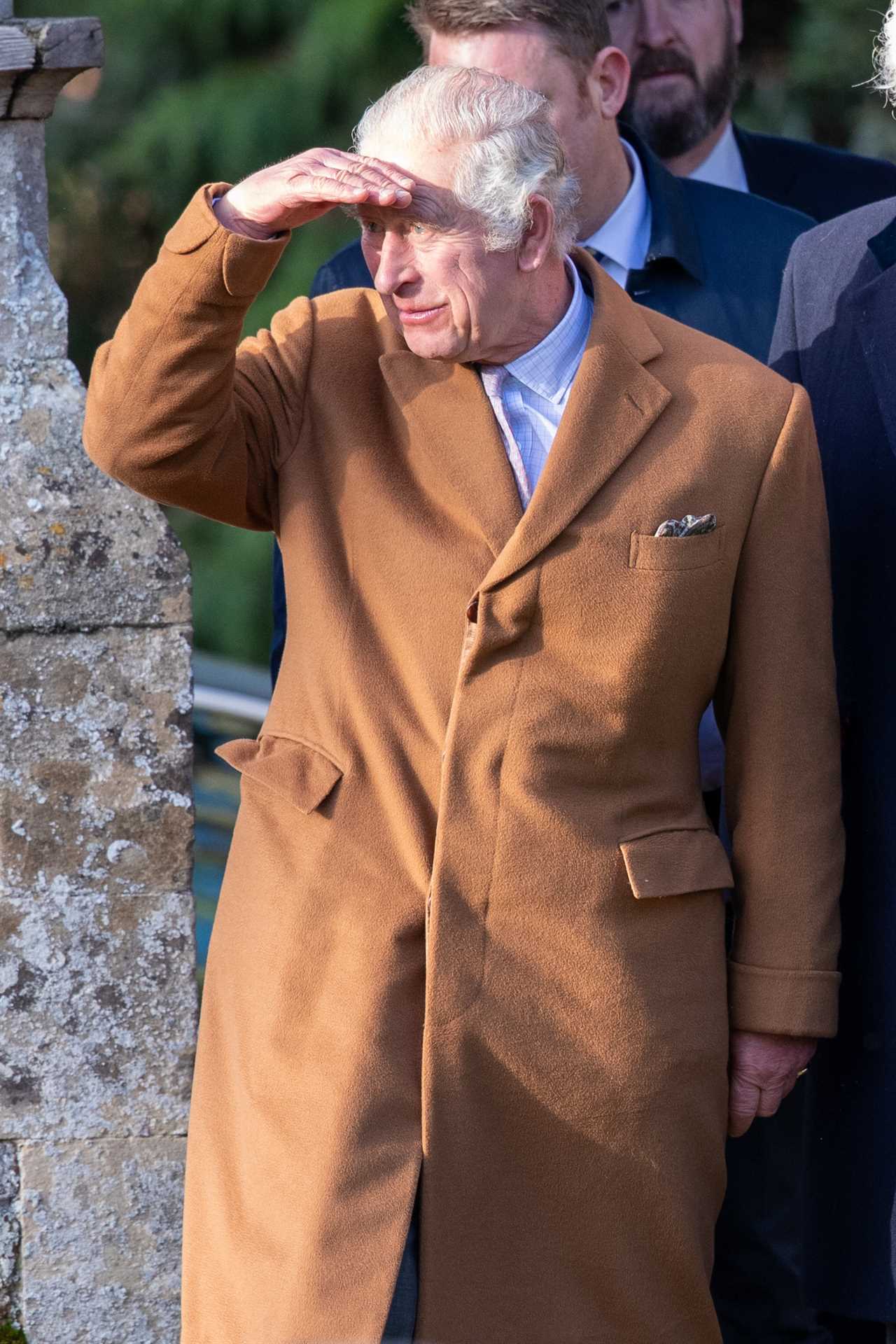 King Charles manages a smile as he heads to church amid son Prince Harry’s bombshell claims against Royals