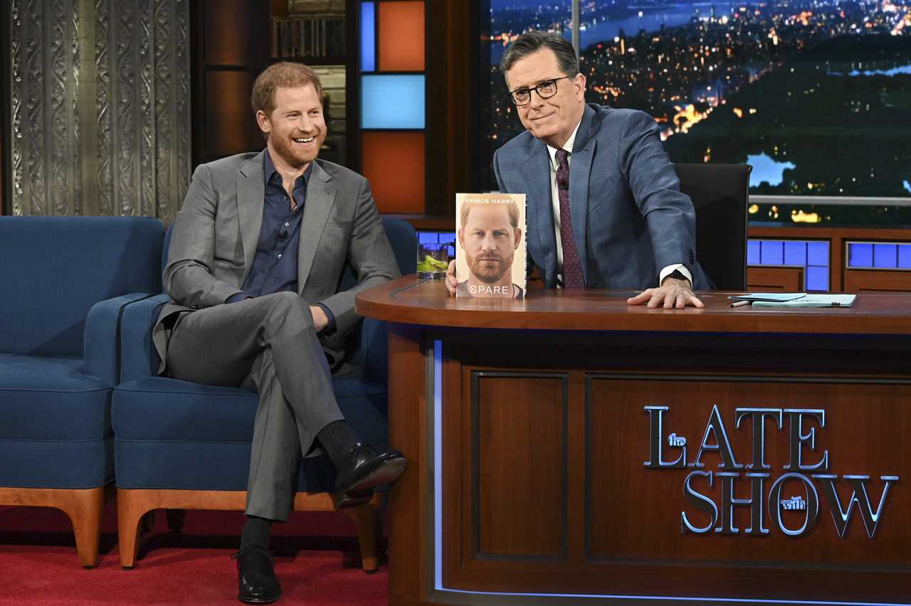 Prince Harry dubbed ‘a bad boy’ over NSFW chat with Stephen Colbert as fans ‘did not expect’ wild turn on Late Show