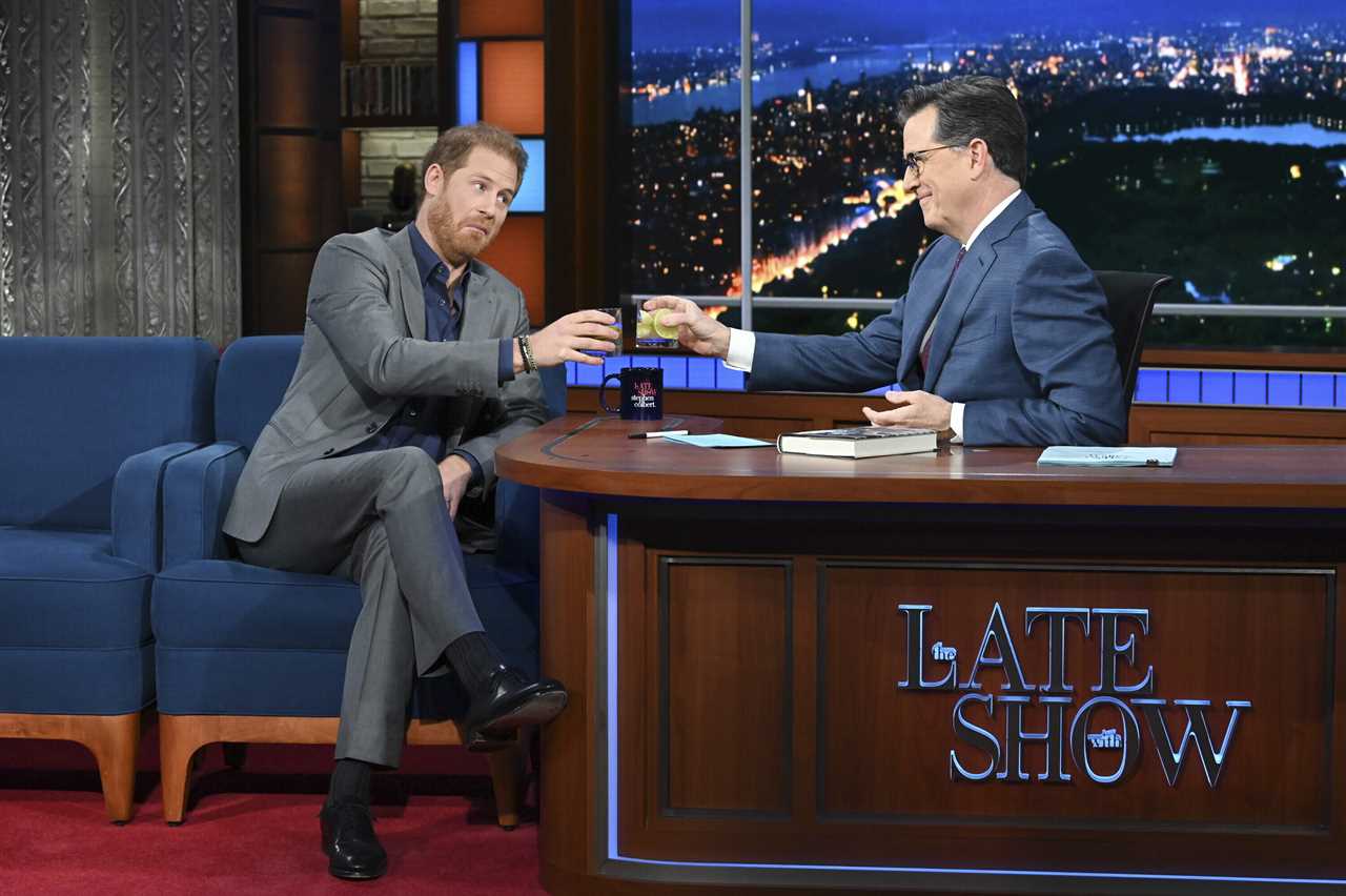 Prince Harry drops more bombshells on Stephen Colbert’s Late Show as audience’s strange reaction to royal is revealed
