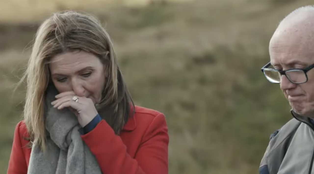 Victoria Derbyshire breaks down in tears during emotional visit memorial for domestic violence victims
