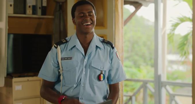 First look: Death in Paradise’s Neville is teased about his upcoming jet ski date with his potential love interest