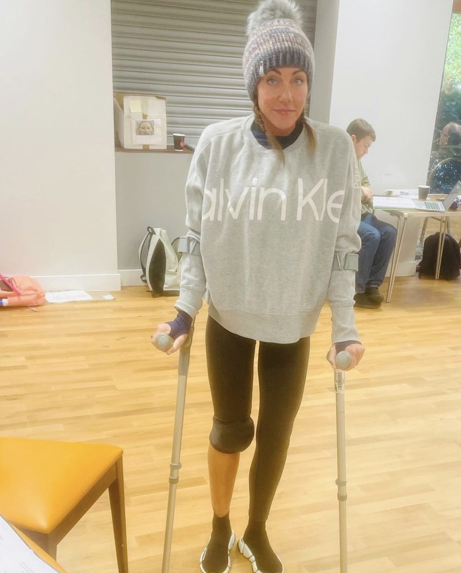 Dancing On Ice star Michelle Heaton says she’s got ‘whiplash’ after suffering falls she blames on menopause