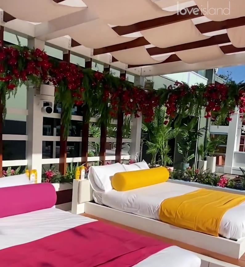 New look inside the Love Island villa reveals stunning day beds overlooking the pool – and biggest ever fire pit and gym