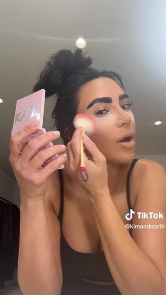 Kim Kardashian labelled ‘British chav’ with huge eyebrows and ‘awful’ makeup after posting new TikTok