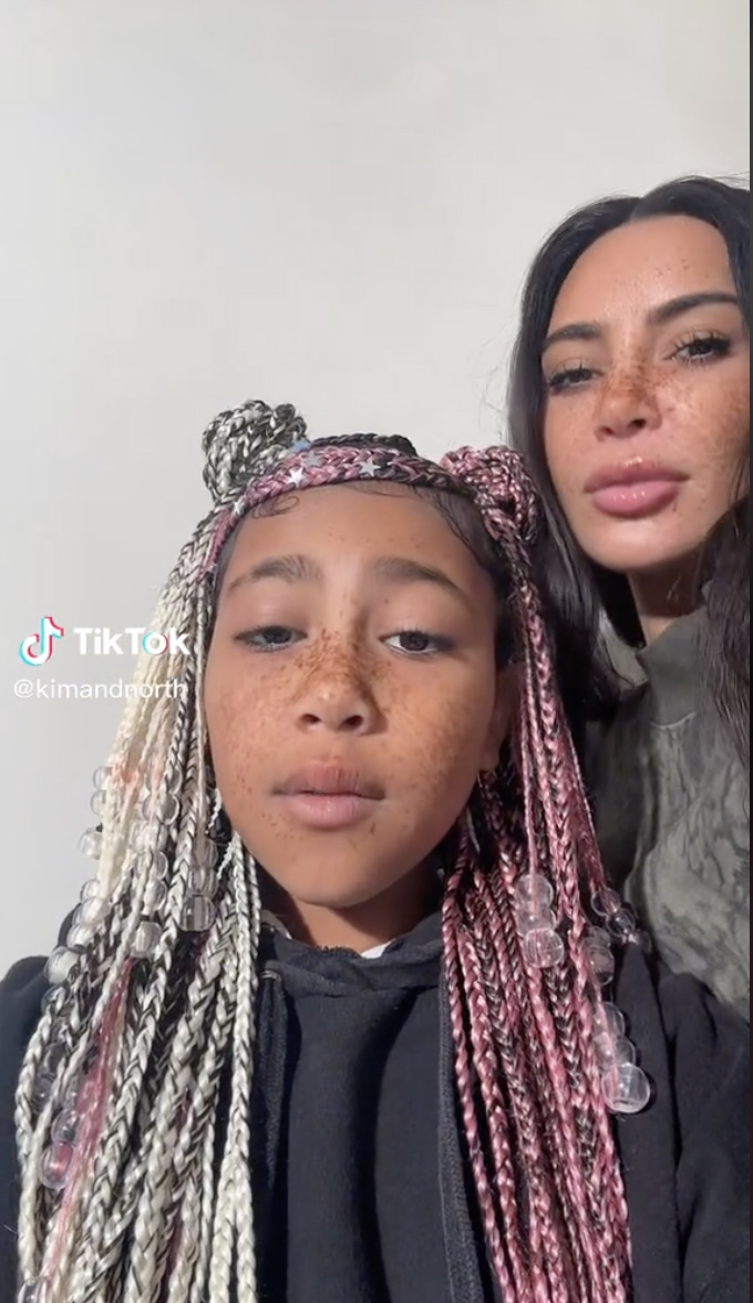 Kim Kardashian admits she shared embarrassing new TikTok after she ‘lost a bet’ to daughter North, 9