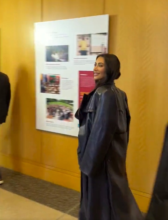 Kardashian fans divided after Kim is spotted at prestigious Harvard Business School to talk with students in new video