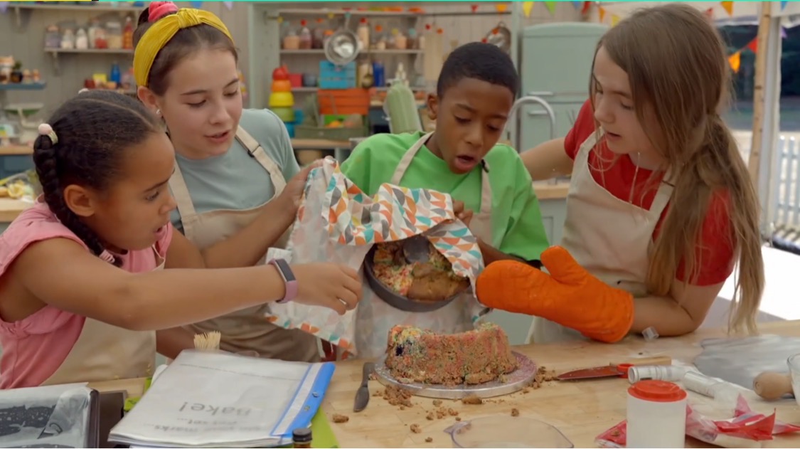 Junior Bake Off fans all say the same thing as cake collapses – leaving kids devastated