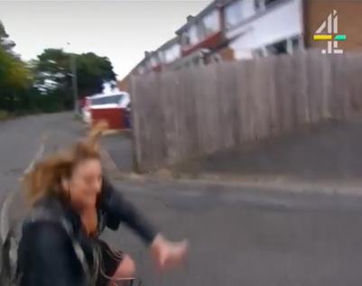 Shocking moment Come Dine With Me contestant falls to the ground and smashes into pavement on way to party