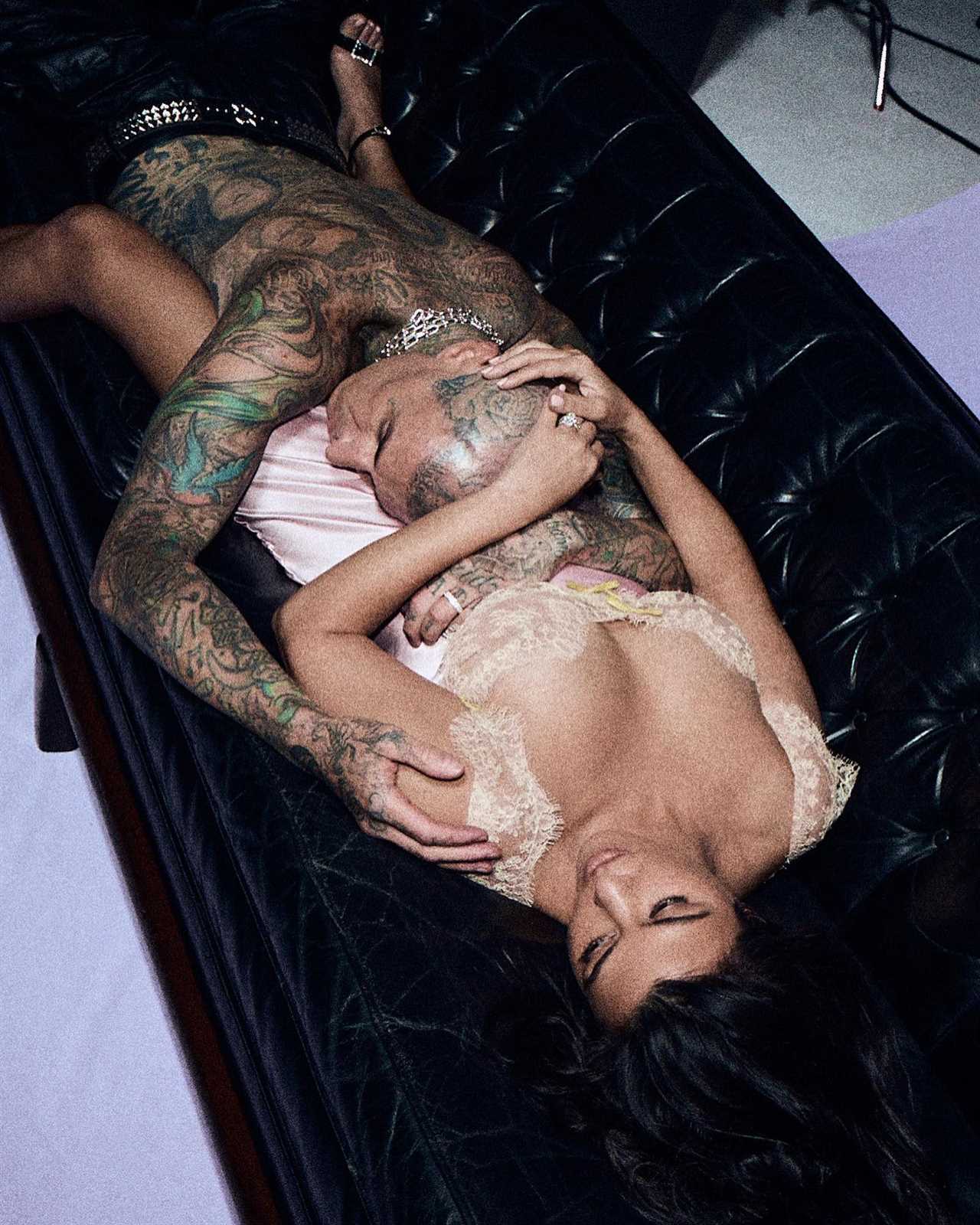Kourtney Kardashian ditches her underwear and flashes her bare butt in raunchy new PDA pics with husband Travis Barker