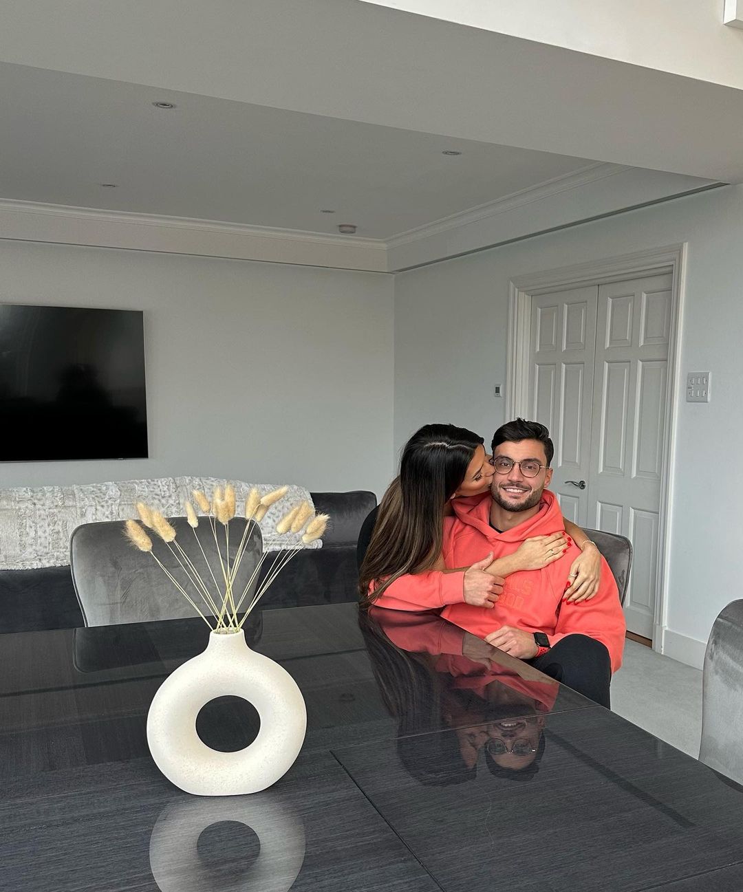 Inside Dancing On Ice star Ekin-Su and Davide’s London mansion as they show off new sofa and huge grey bed