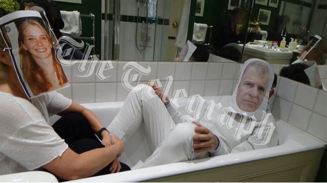 The bizarre bathtub photograph that Ghislaine Maxwell thinks will prove Prince Andrew is innocent