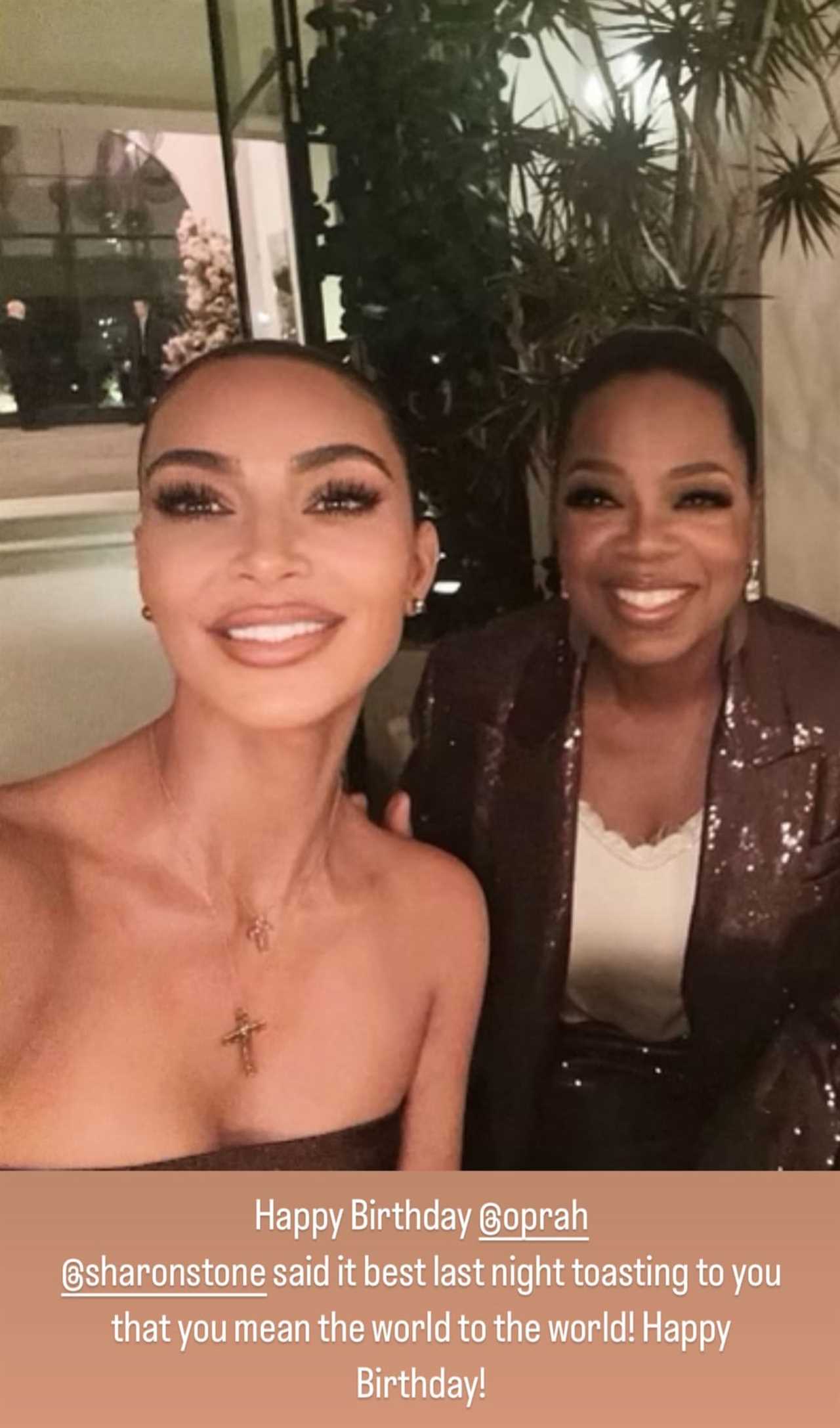 Kardashian critics ‘catch Kim in a lie’ about being invited to Oprah’s birthday bash after A-lister sets record straight