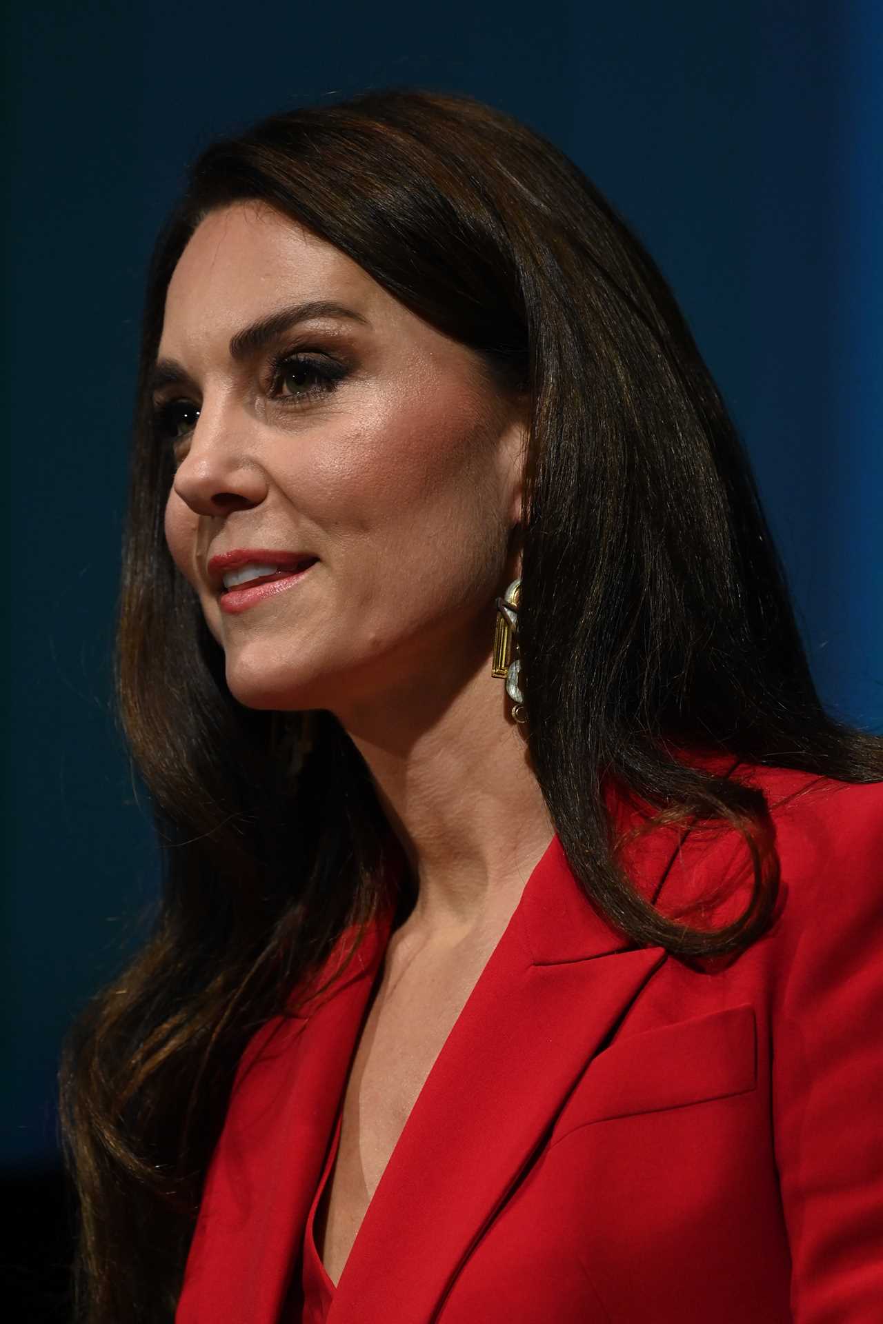 Kate Middleton dazzles in a red suit as she joins Prince William at star-studded gala