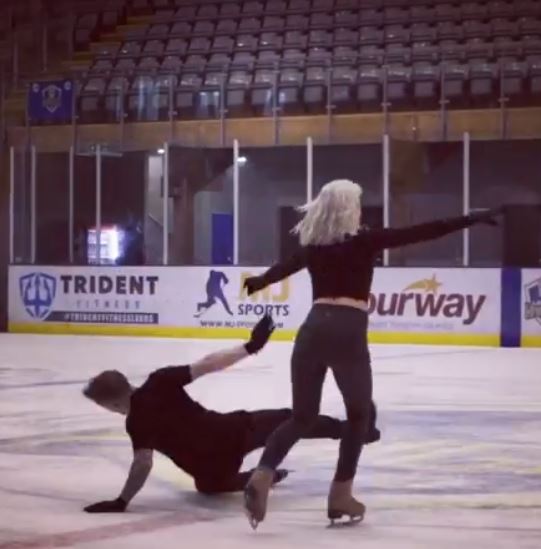 Dancing On Ice Nile Wilson in painful fall as he crashes down onto the ice just days before live performance