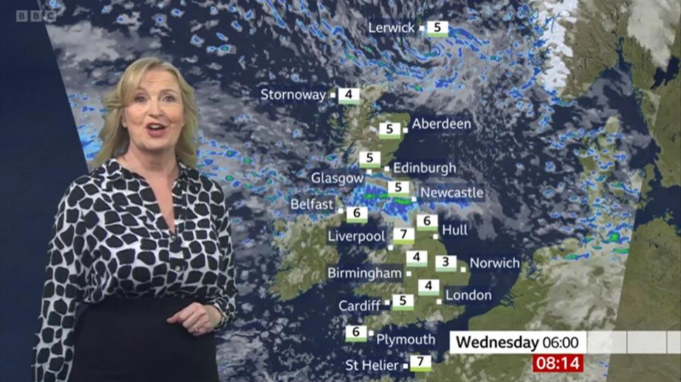 BBC Breakfast’s Carol Kirkwood dazzles fans in chic blouse as fans shower her with compliments