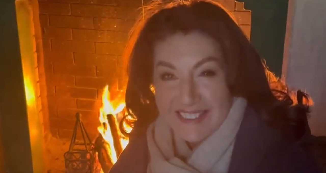 Jane McDonald teases new travel show with glam fireplace video – but fans soon issue a warning