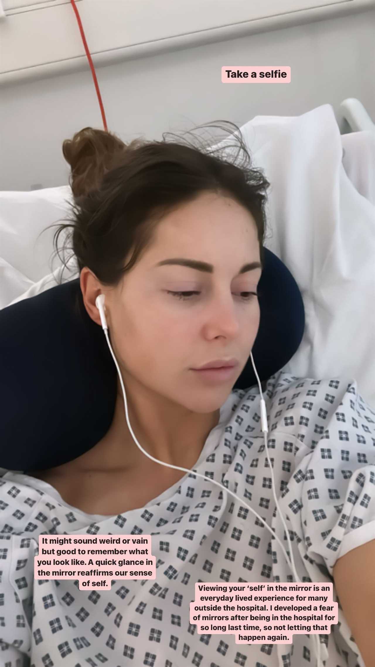 Louise Thompson rushed to hospital as she haemorrhages at home