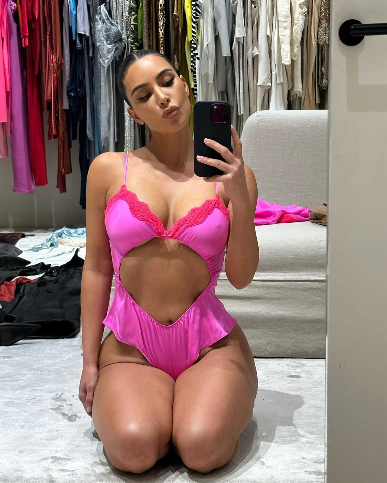 Kardashian critics blast Kim’s new Skims Valentine’s Day lingerie as ‘cheap looking’ and claim NSFW fit is ‘awkward’