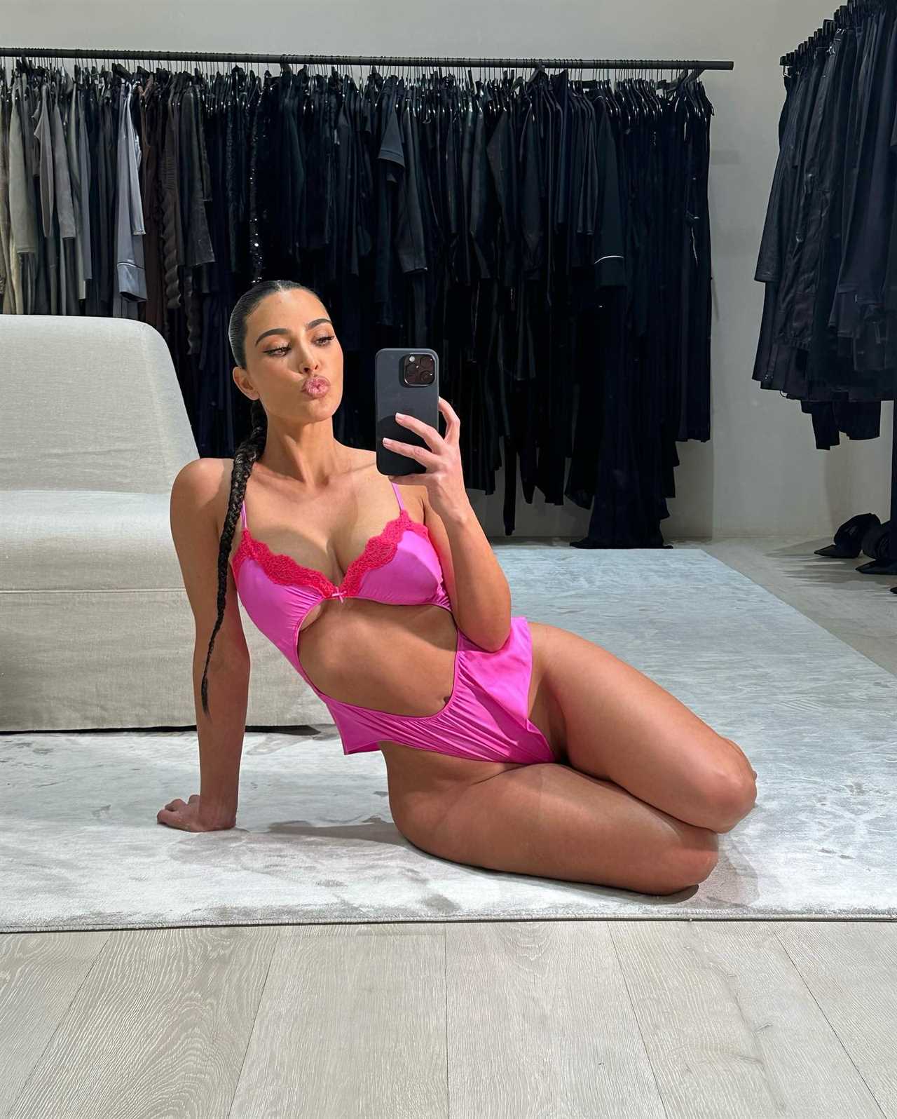 Kardashian critics blast Kim’s new Skims Valentine’s Day lingerie as ‘cheap looking’ and claim NSFW fit is ‘awkward’