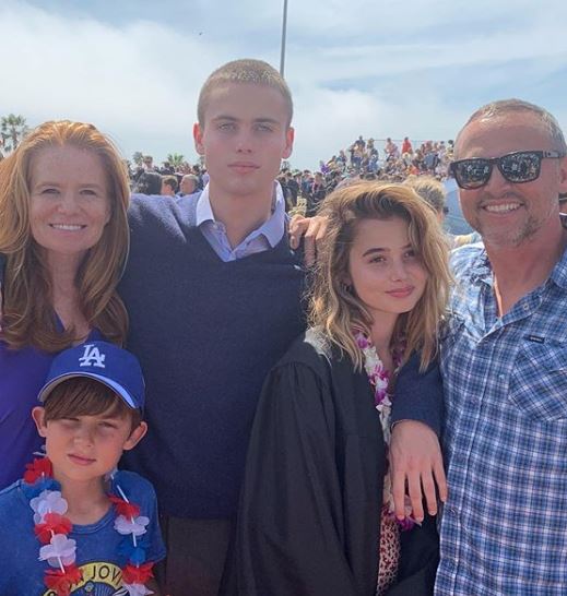 Patsy Palmer with kids Fenton, Emilia and Bertie, and husband Richard 