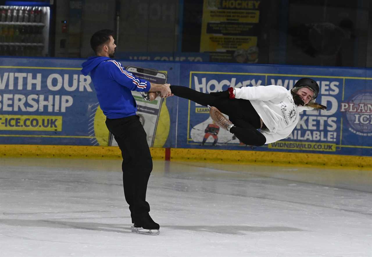 Dancing on Ice first look: Mollie Gallagher comes close to horror accident as she attempts dangerous headbanger