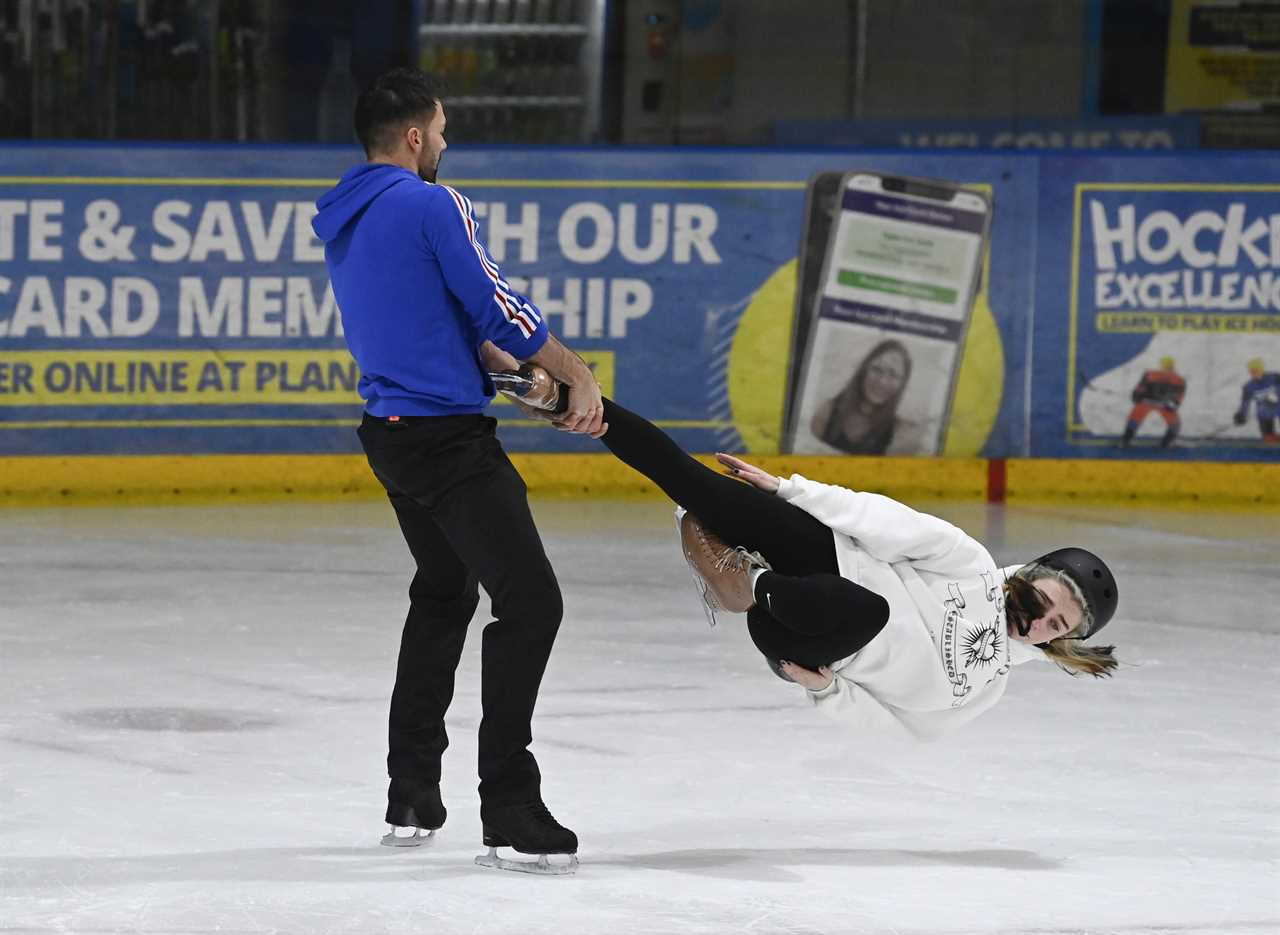 Dancing on Ice first look: Mollie Gallagher comes close to horror accident as she attempts dangerous headbanger