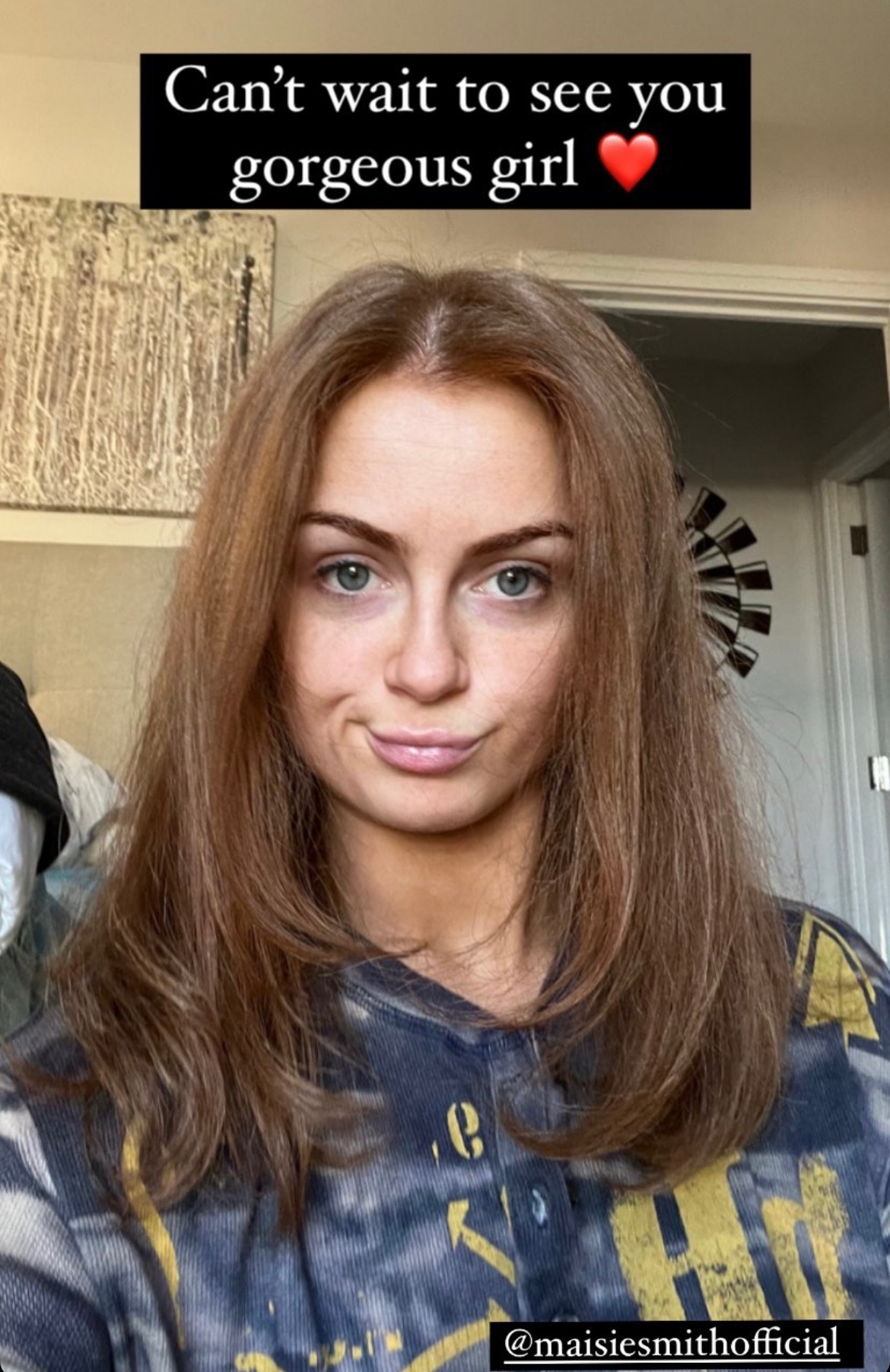 Maisie Smith goes make-up free for barefaced snap ahead of reunion with boyfriend Max George