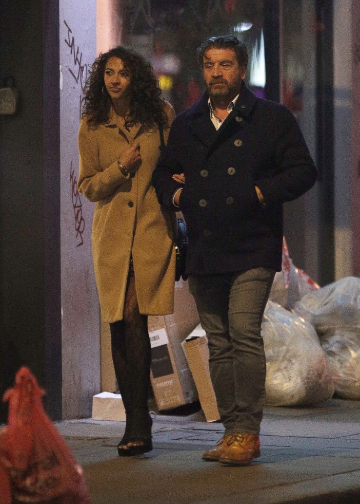 Nick Knowles cosies up to younger girlfriend in rare snaps as they enjoy date night