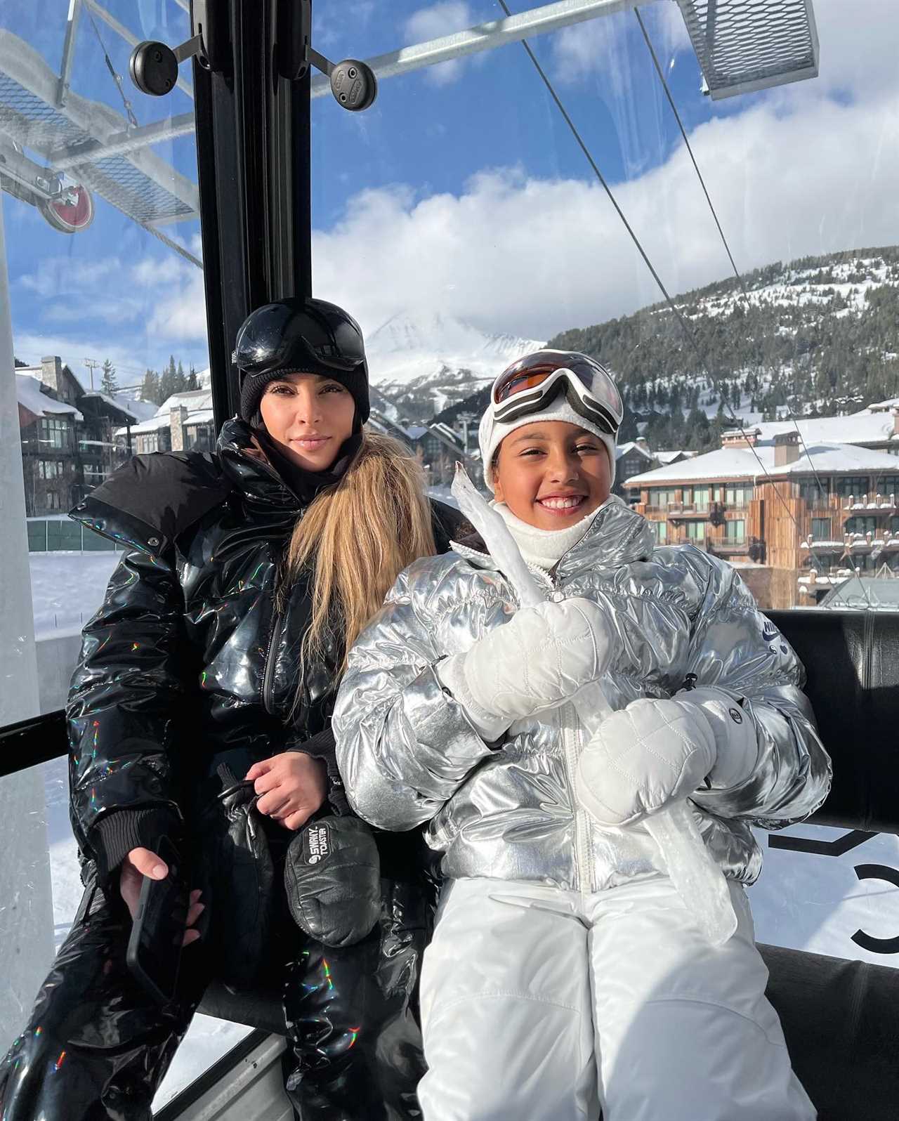 Kardashian fans rip ‘incredibly irresponsible’ Kim for putting daughter North in danger on the mountain during ski trip