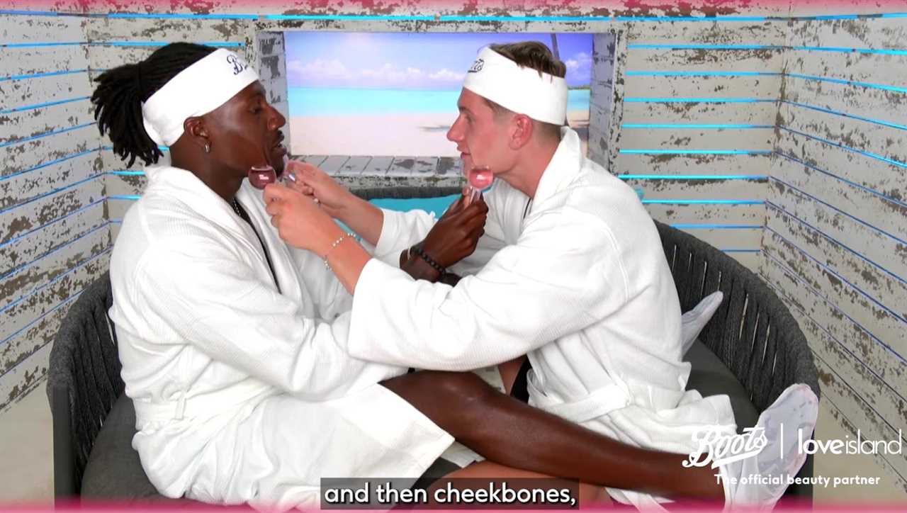 Love Island’s Will and Shaq take their bromance to another level as they pamper each other to impress the girls