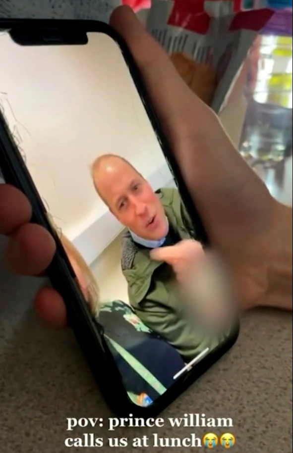 Sixth form students left stunned after receiving FaceTime call from Prince William