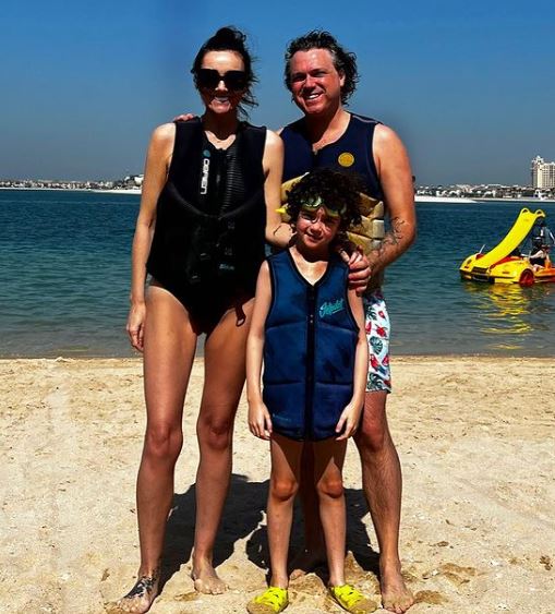 Martine McCutcheon looks slimmer than ever as she poses in a swimsuit on luxury family holiday to Dubai