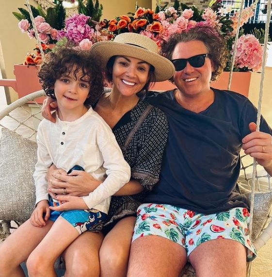 Martine McCutcheon looks slimmer than ever as she poses in a swimsuit on luxury family holiday to Dubai