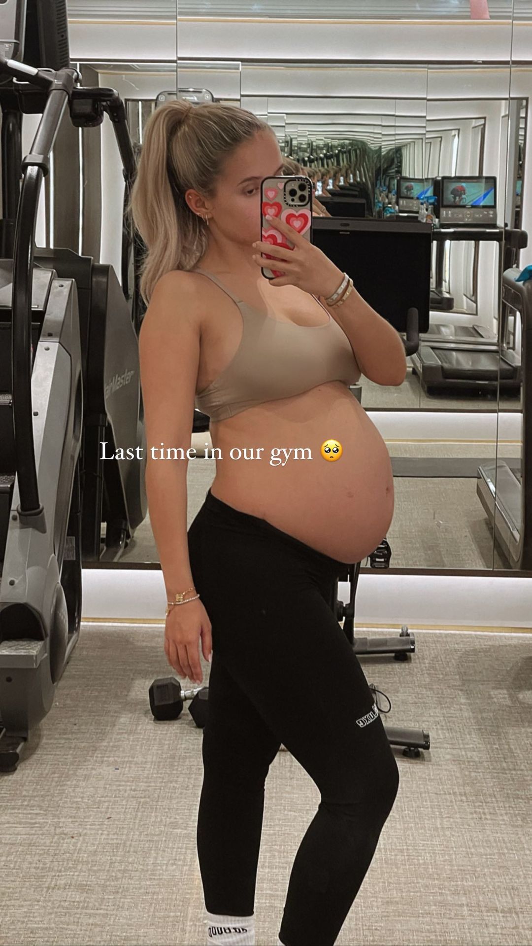 Molly Mae claims her bum has ‘tripled in size’ as she returns to the gym for first time since giving birth