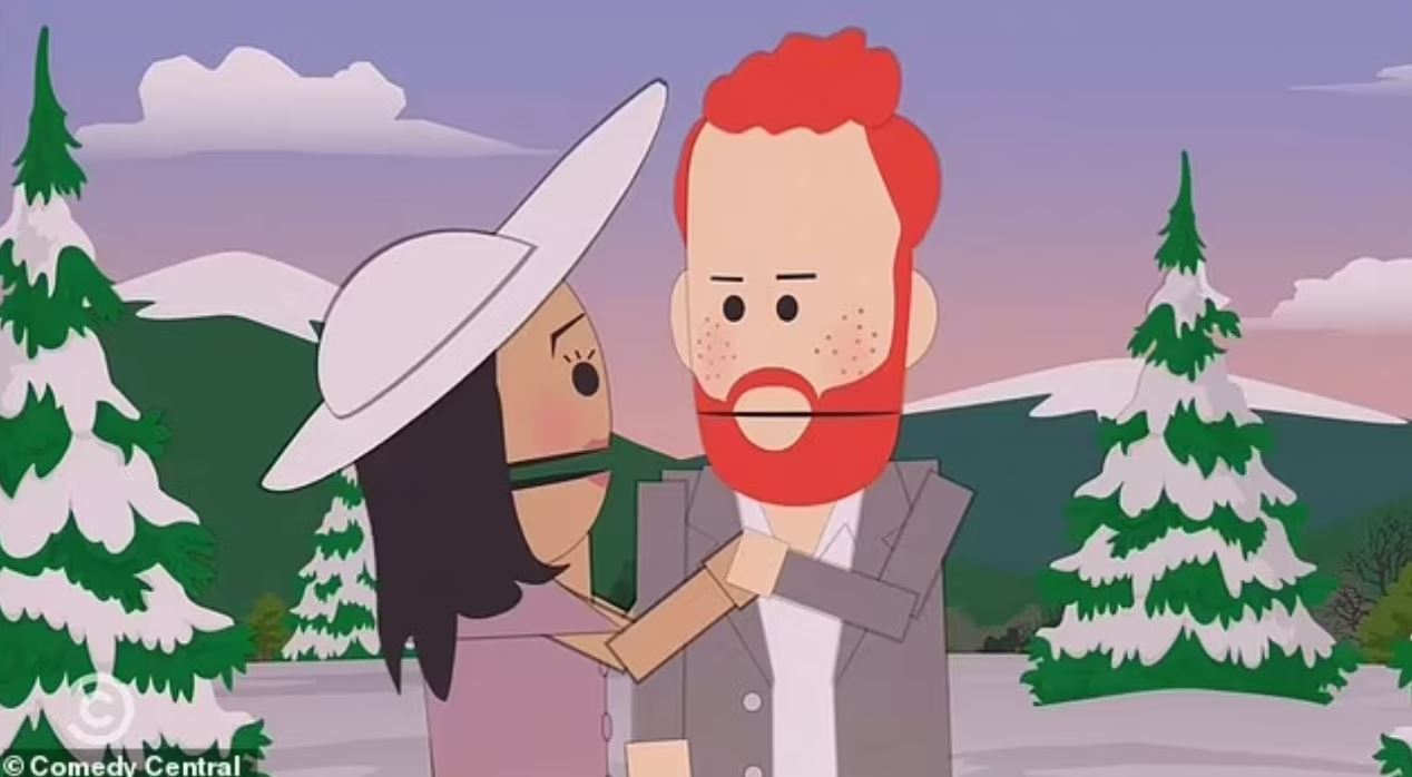 Meghan Markle and Prince Harry mocked on South Park as they scream ‘we want privacy’ while promoting bio in cartoon