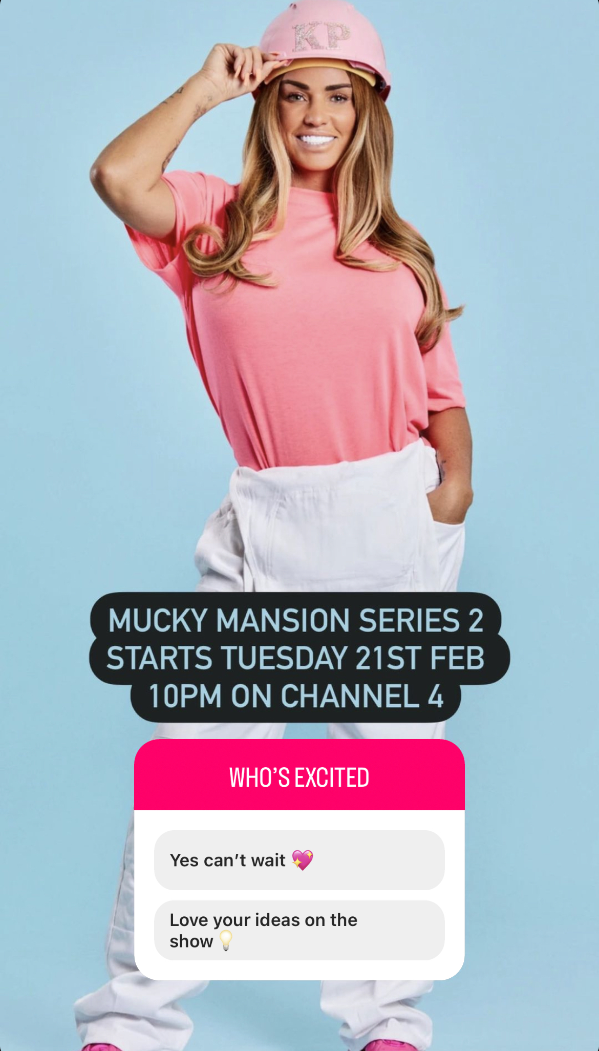 Katie Price reveals start date for second series of My Mucky Mansion – and it’s very soon