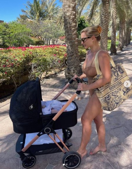 Billie Faiers shows off her amazing post-baby body in a bikini on holiday