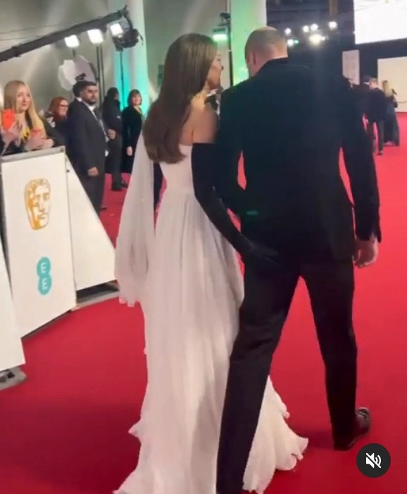 Princess Kate has royal fans in stitches over cheeky moment with Prince William on Baftas red carpet – did you spot it?