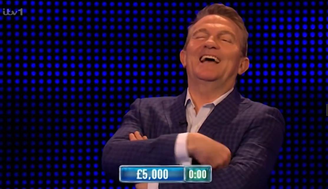 The Chase’s Bradley Walsh completely loses it after contestant gives ‘best answer to ever grace show’