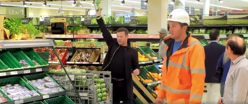 Dermot O’Leary trashes a busy supermarket in sneak peek at hilarious Saturday Night Takeaway prank as hit show returns