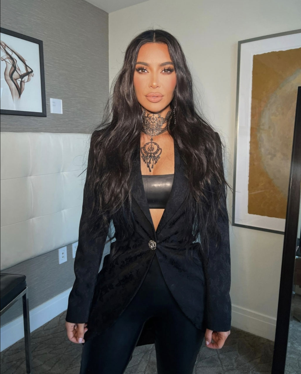 Kim Kardashian adds $6K rhinestone Balmain mini dress to Kardashian Kloset after star is accused of flaunting her wealth