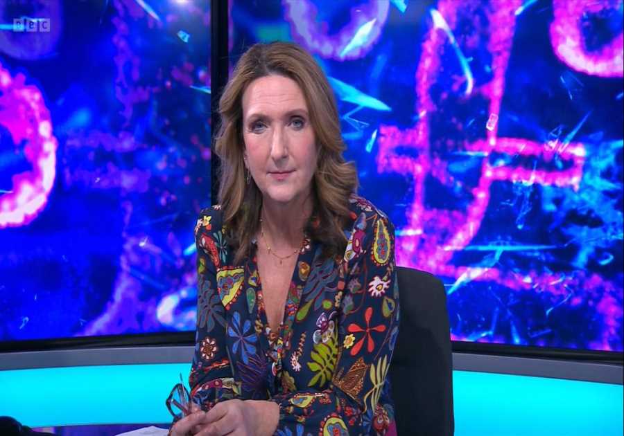 Newsnight’s Victoria Derbyshire rinsed by teenage son after mortifying live TV blunder