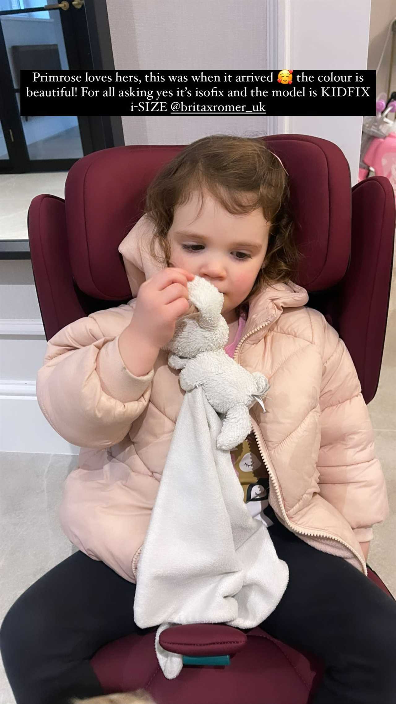 Gaz Beadle’s wife hits back after she’s mum-shamed over using ‘wrong’ car seat for daughter Primrose