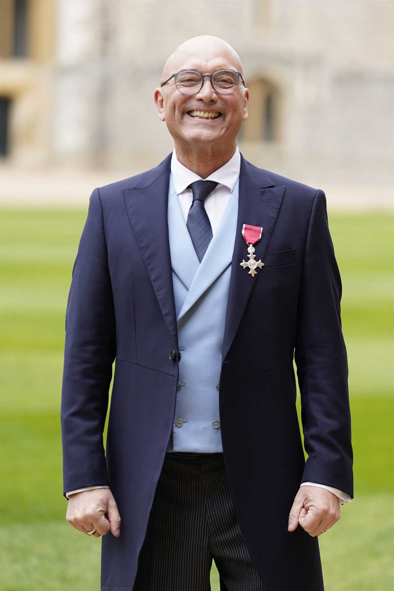 MasterChef host Gregg Wallace urges Brits to eat frozen veg as he collects MBE