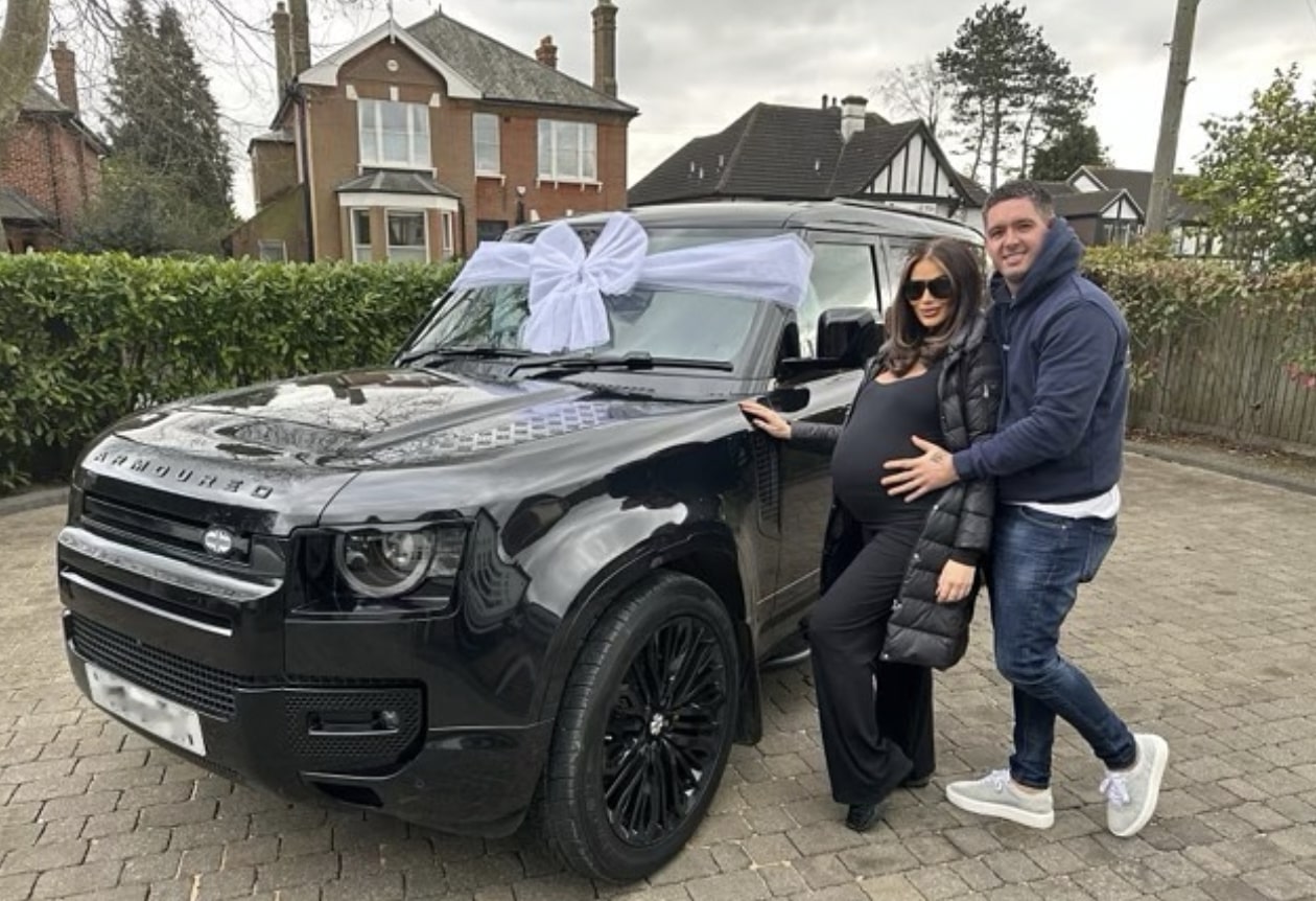 Pregnant Amy Childs splashes out on £110k Range Rover as she lands her own show and counts down to twins’ birth