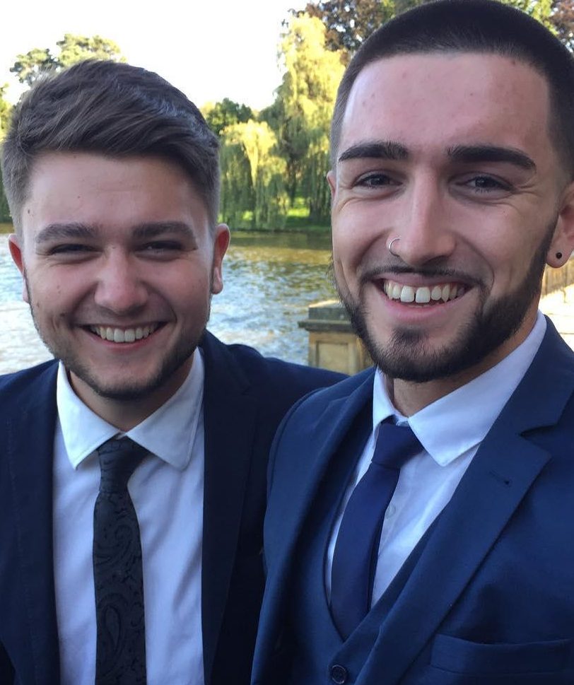 Nick Knowles' sons TJ, left, and Charles, right
