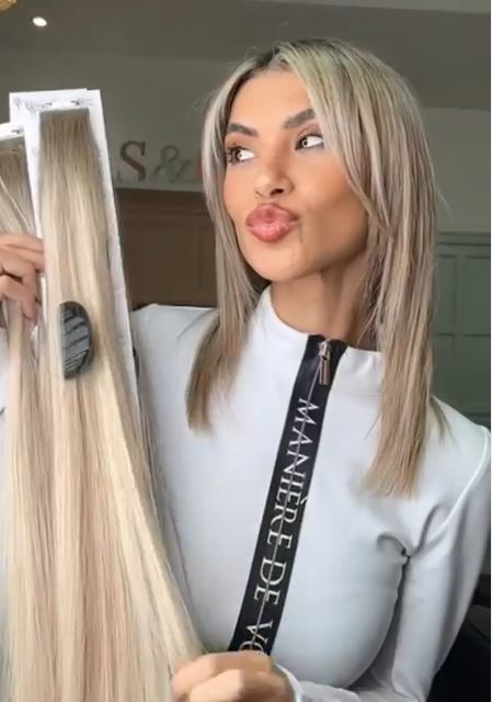 Love Island bombshell looks worlds away from the villa after long blonde hair transformation